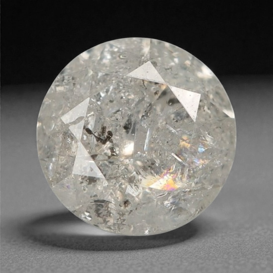 0.22 Carats Fancy Round Diamond - Natural African Stone, 71A: Africa is renowned as a premier source for natural fancy colored diamonds, celebrated for producing stones with rich, earthy saturation and exceptional light performance. This fancy diamond exemplifie