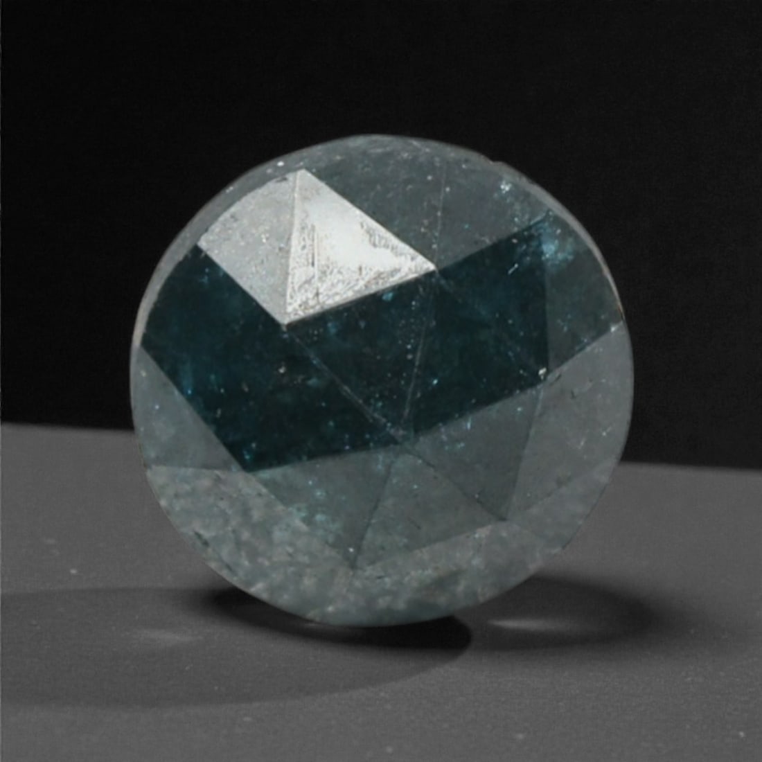 0.27 Carats Fancy Blue-Green Rose Cut Diamond - Natural Loose Gemstone, 53DA (1 of 2)