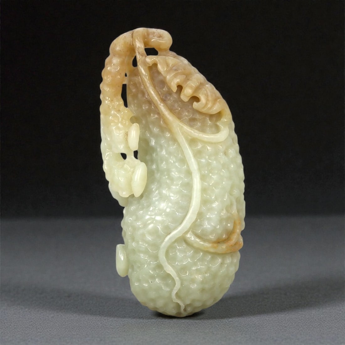 A Chinese Nephrite Jade Fruit Plaque, 20th Century, 69FA (1 of 2)