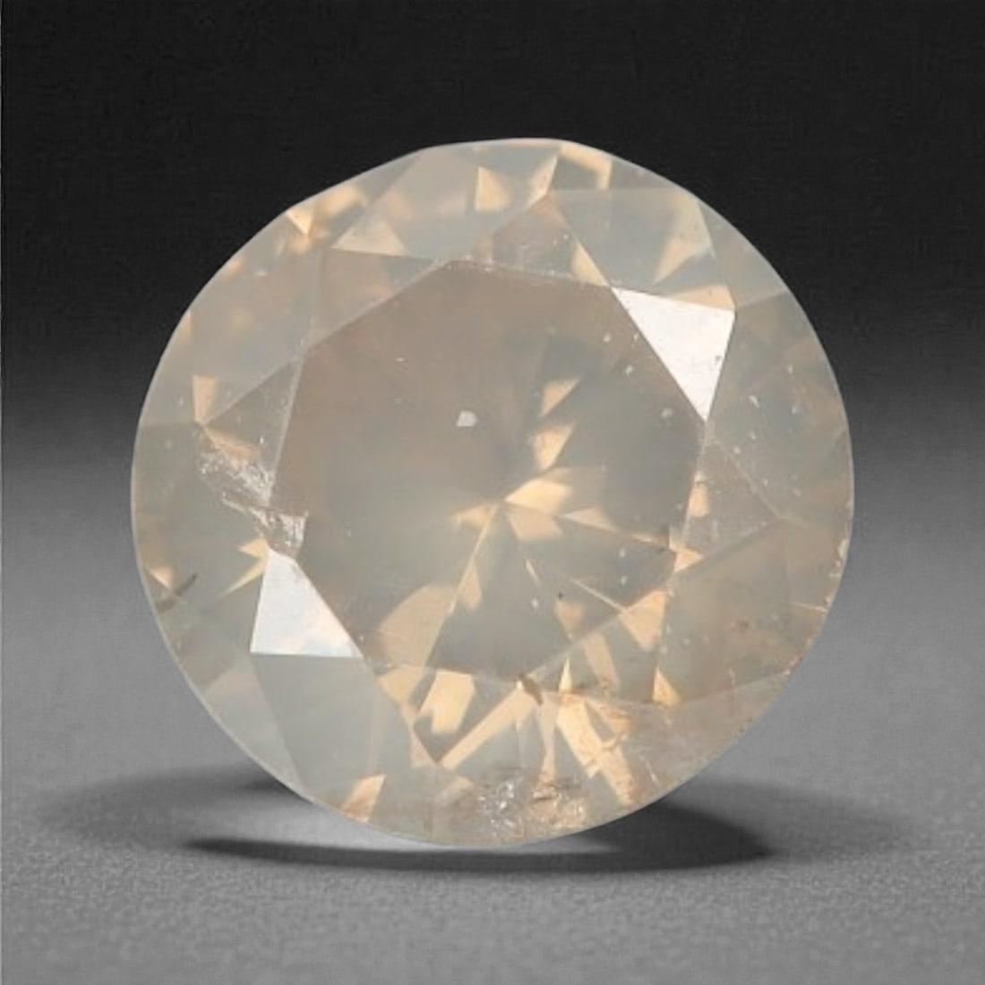 0.12 Carats Fancy Round Diamond - Natural African Stone, 3.2mm, 74A: Africa is renowned as a premier source for natural fancy colored diamonds, celebrated for producing stones with rich, earthy saturation and exceptional light performance. This fancy diamond exemplifie