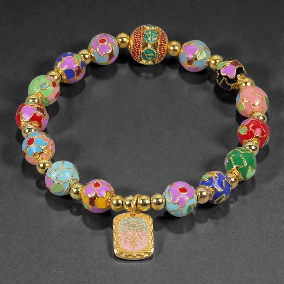 A Chinese Cloisonne Enamel Bracelet, 20th-21st Century, 87YB (1 of 1)