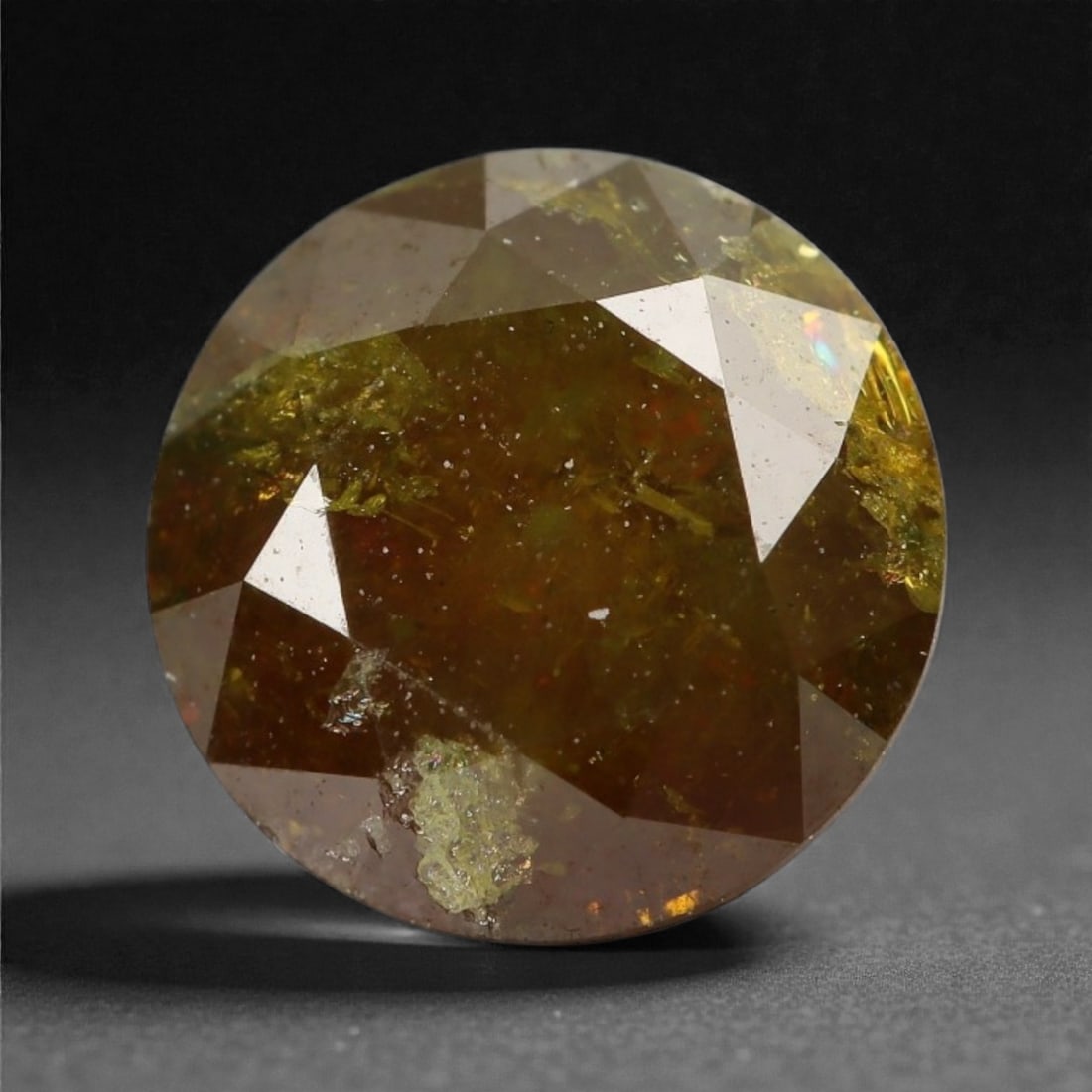 0.76 Carats Fancy Round Diamond - Natural African Stone, 5.8mm, 73A (1 of 1)