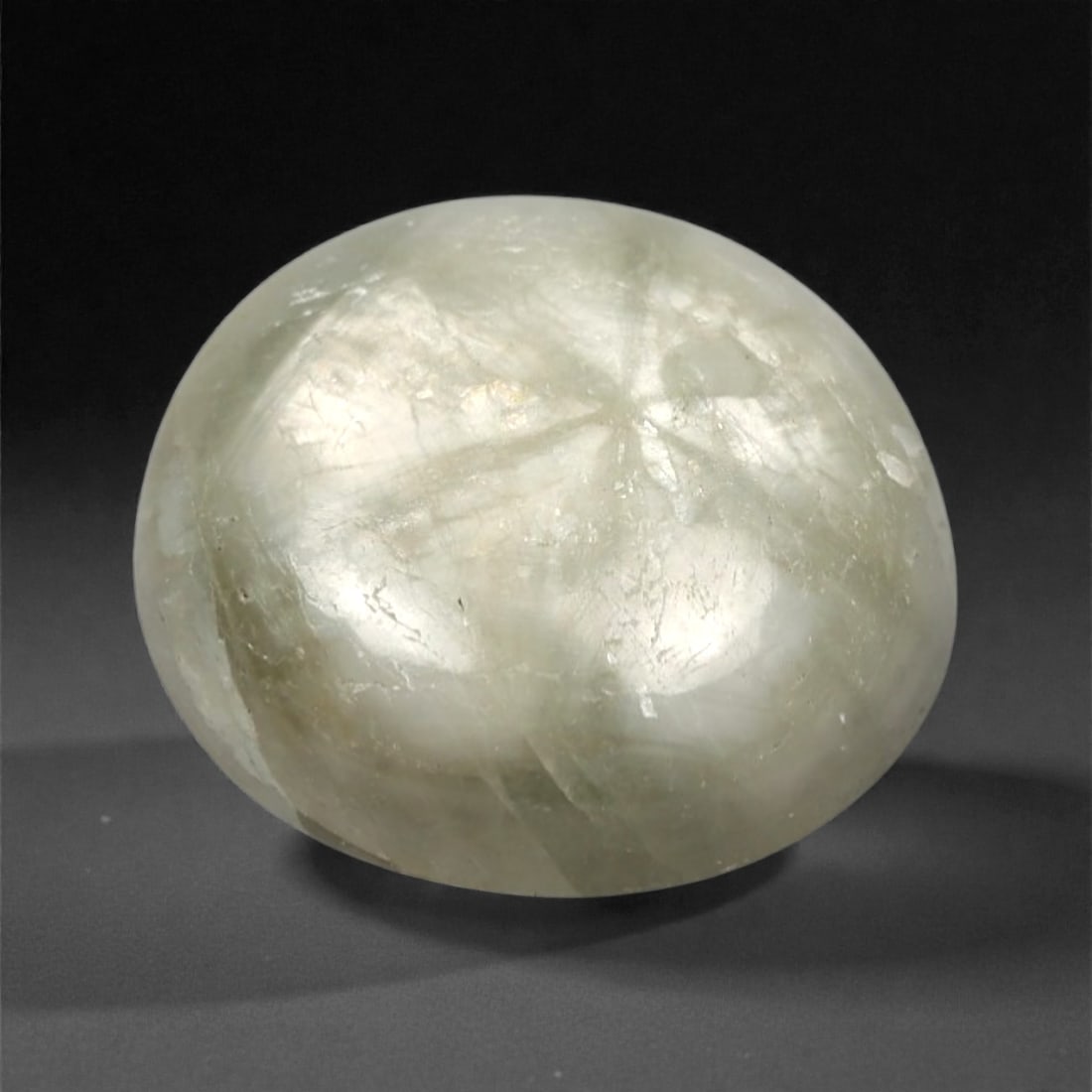 6.21 Carats Pale Grey Trapiche Sapphire Cabochon - Natural Burmese Stone, 387A (1 of 1)