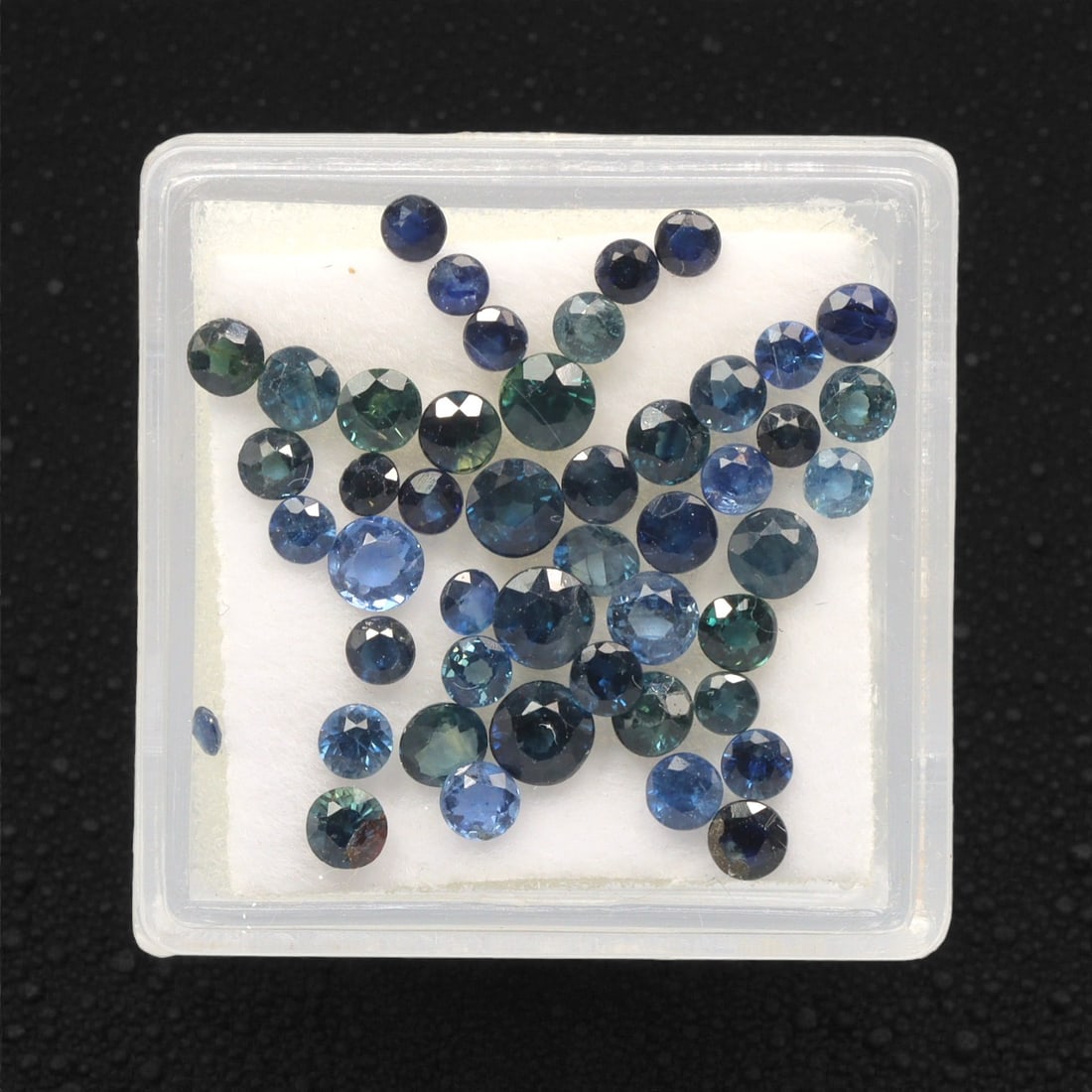 5.36 Carats Multitone Blue Sapphire Parcel - Natural Australian Stones, 44DB: This curated parcel of Australian sapphires dazzles with a captivating spectrum of blue tones, ranging from deep midnight and rich royal blue to vivid teal and cool aqua undertones. Each stone is prec