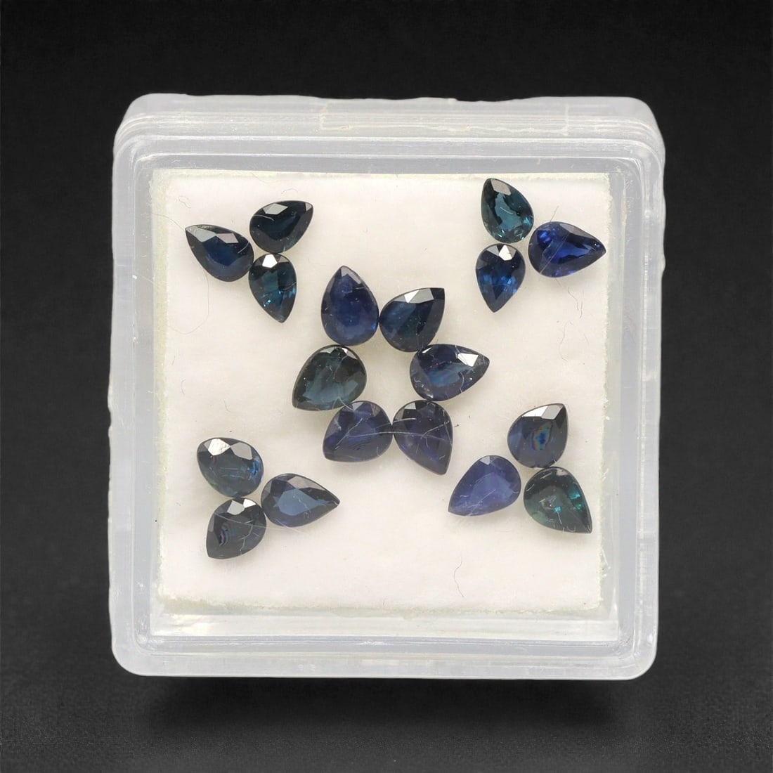 2.75 Carats Multitone Blue Sapphire Parcel - Natural Australian Stones, 12DB: This curated parcel of Australian sapphires dazzles with a captivating spectrum of blue tones, ranging from deep midnight and rich royal blue to vivid teal and cool aqua undertones. Each stone is prec