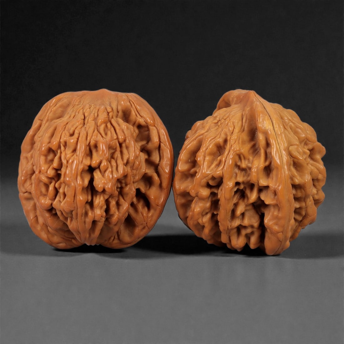 A Chinese Walnut Hand Exercise Pair, 20th Century, 61YB (1 of 1)