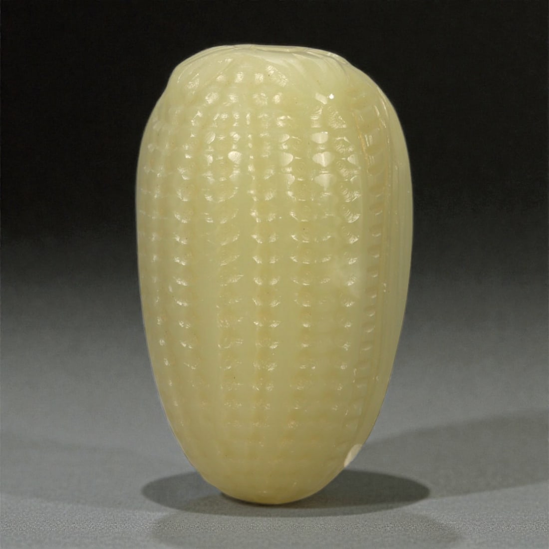 A Chinese Jade Corn Carving, 20th Century, 100FB (1 of 3)