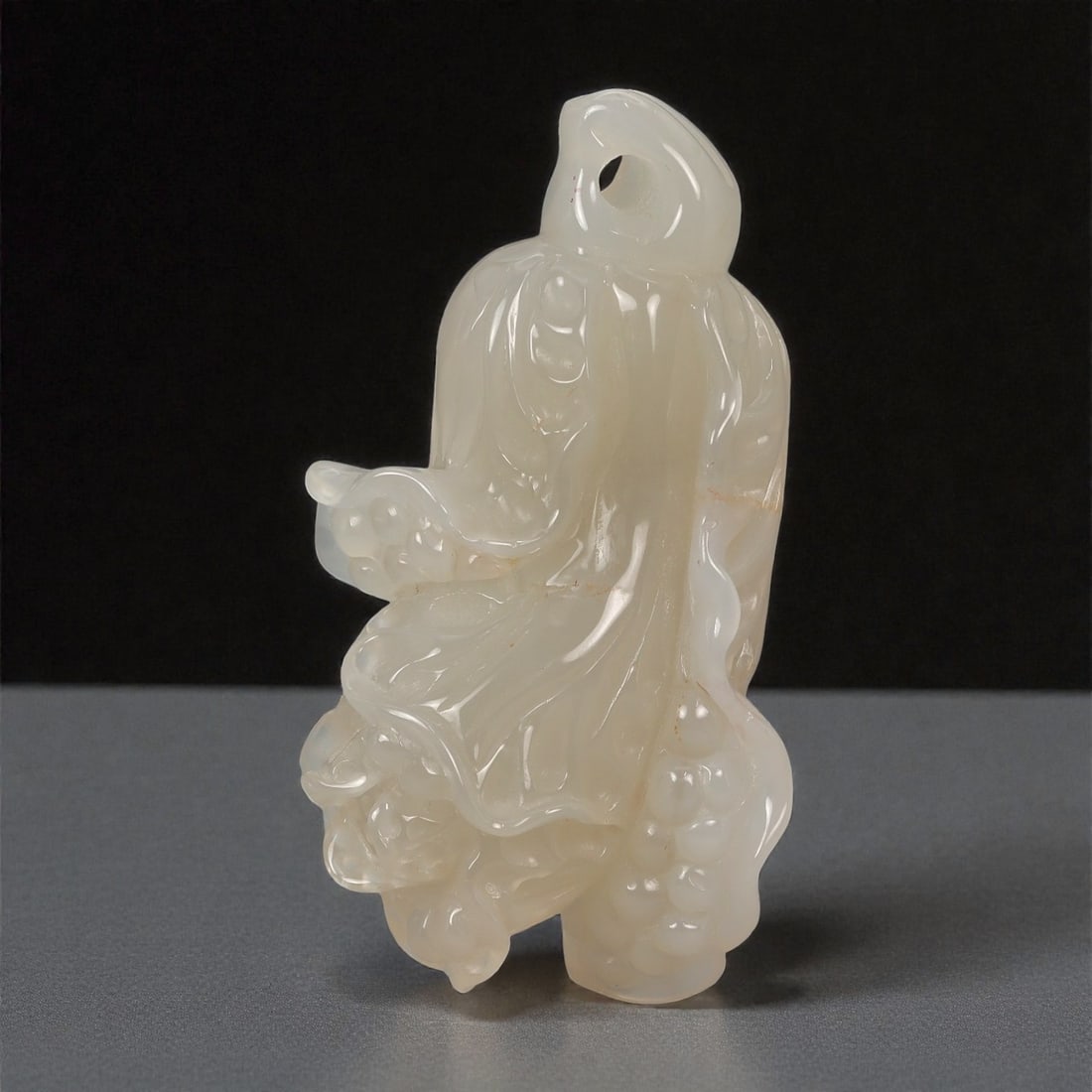 A Chinese Hetian Jade Cabbage Carving, 20th Century, 30FC (1 of 2)