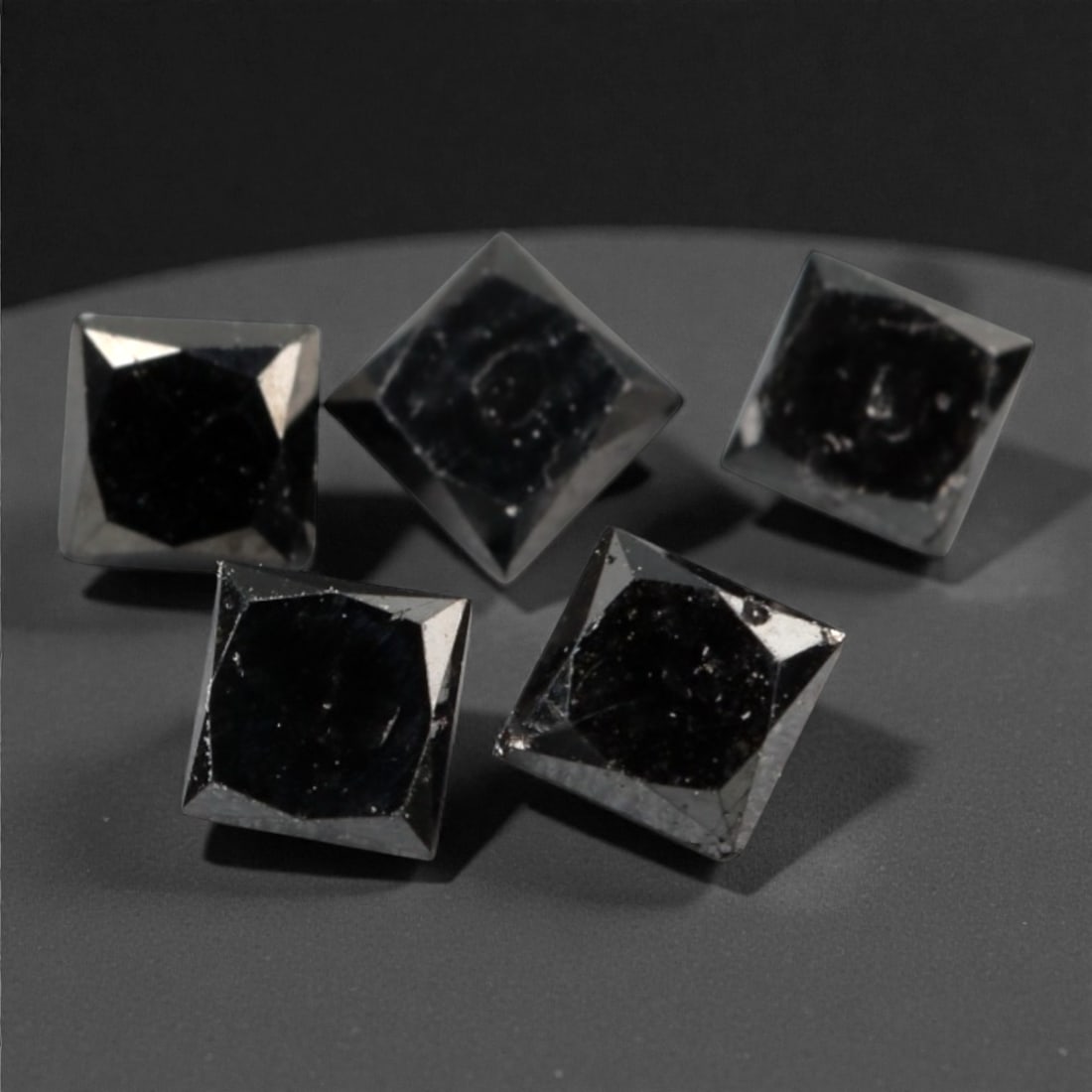 0.88 Carats Black Diamond Parcel - Princess Cut, 227A (1 of 1)