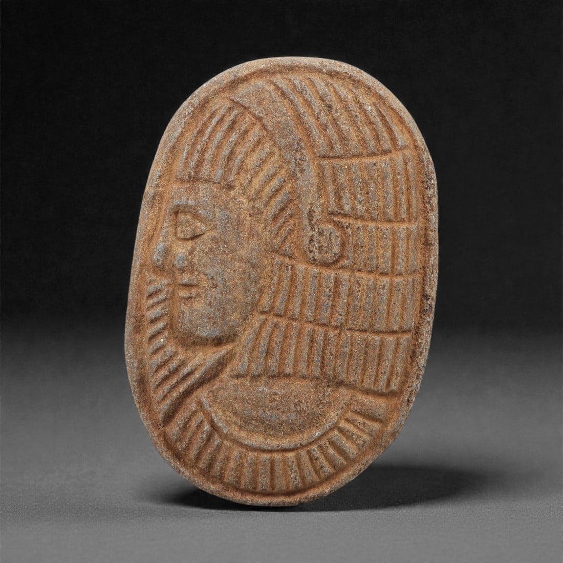 Ancient Near Eastern Lapis Lazuli Relief Plaque, 2nd-1st Millennium BCE, 80FM (1 of 2)