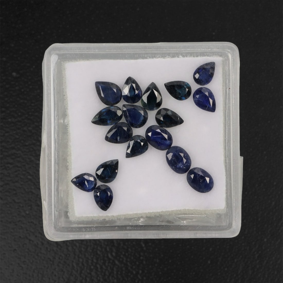 3.36 Carats Deep Royal Blue Sapphire Parcel - Natural Australian Stones, 39XL: This curated parcel of 3.36 carats of loose sapphires captivates with a spectrum of deep royal blue hues, ranging from velvety midnight tones to vivid, saturated shades that catch the light with every