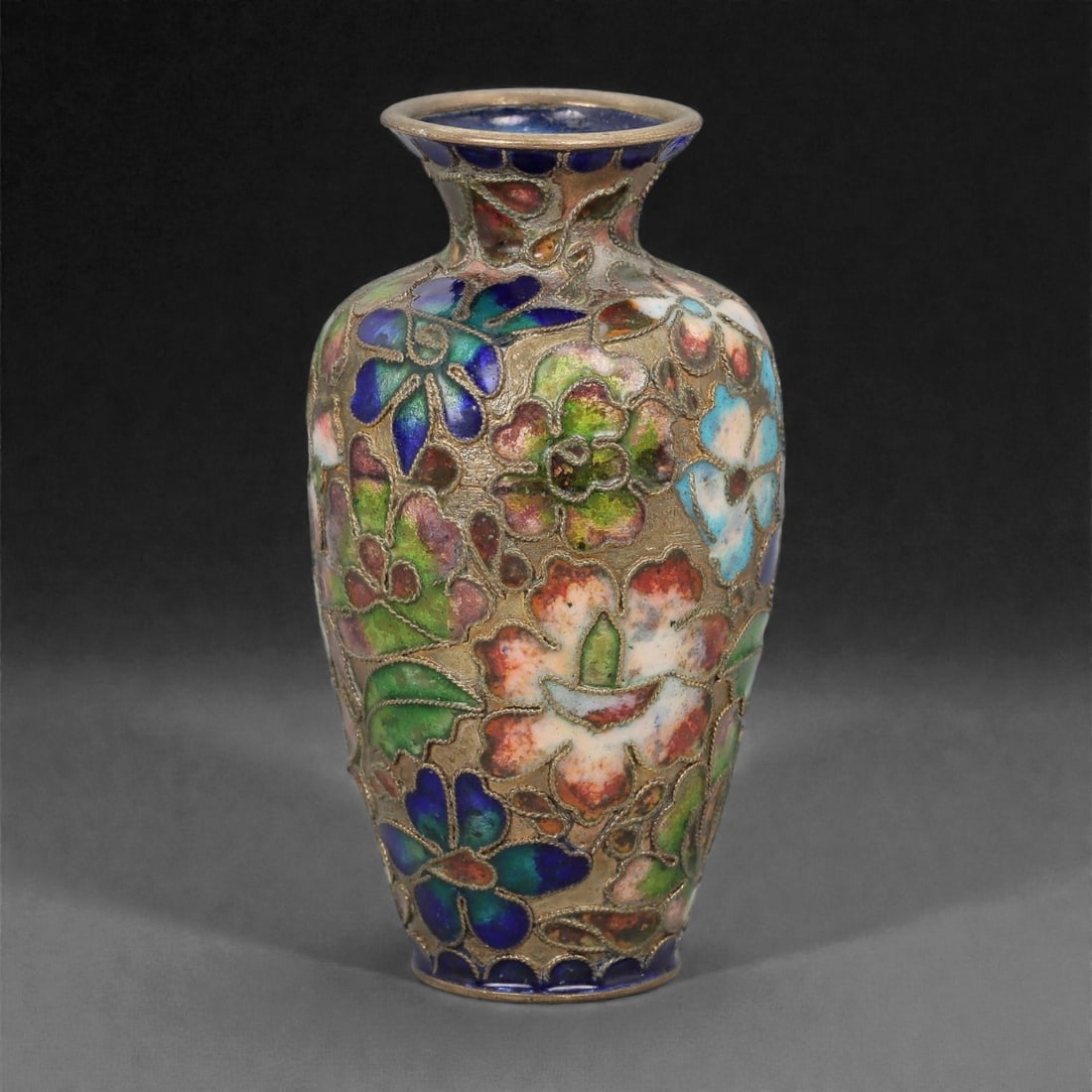 A Chinese Cloisonne Enamel Vase, 20th Century, 97FG (1 of 3)