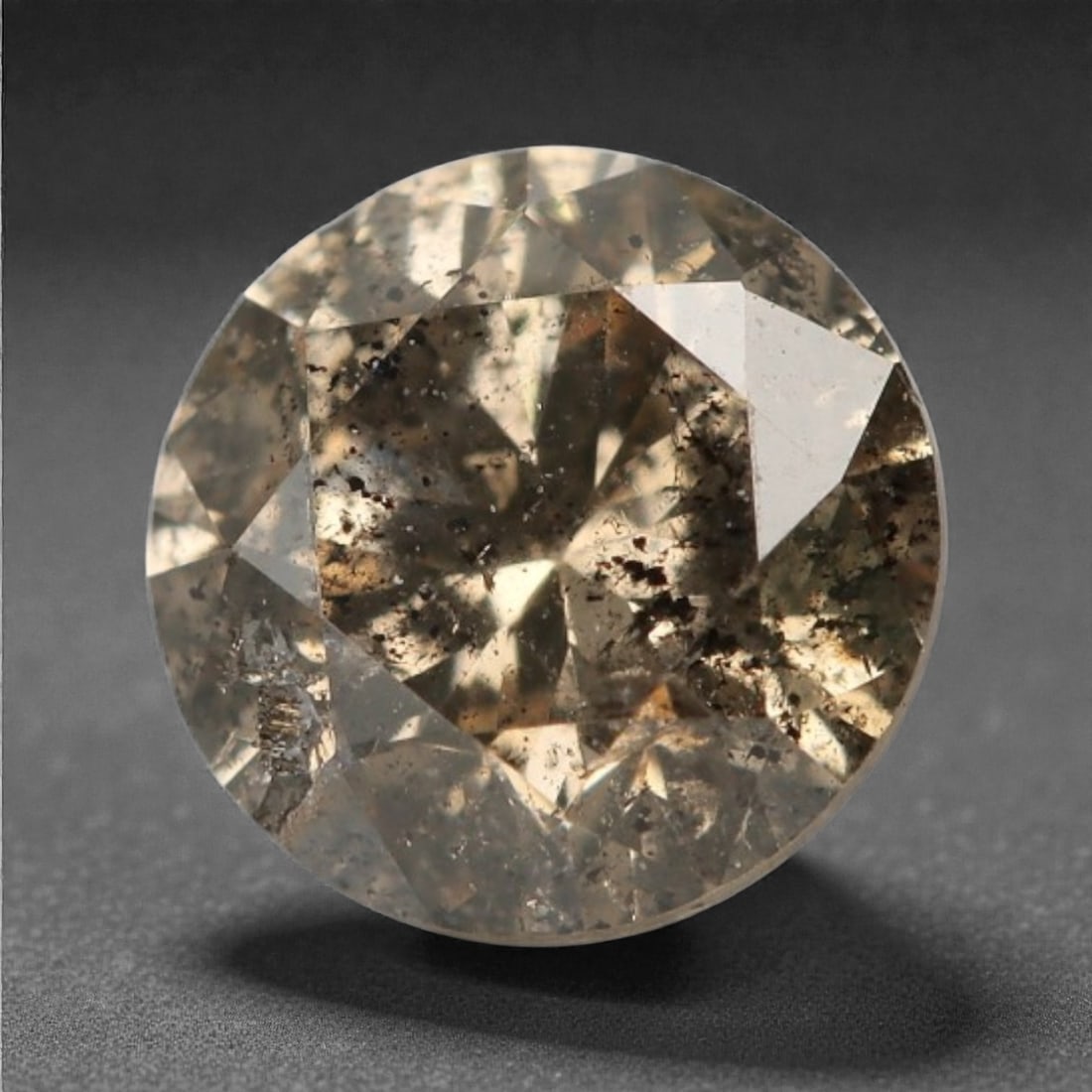 0.38 Carats Fancy Round Diamond - Natural African Stone, 4.5mm, 70A: Africa is renowned as a premier source for natural fancy colored diamonds, celebrated for producing stones with rich, earthy saturation and exceptional light performance. This fancy diamond exemplifie