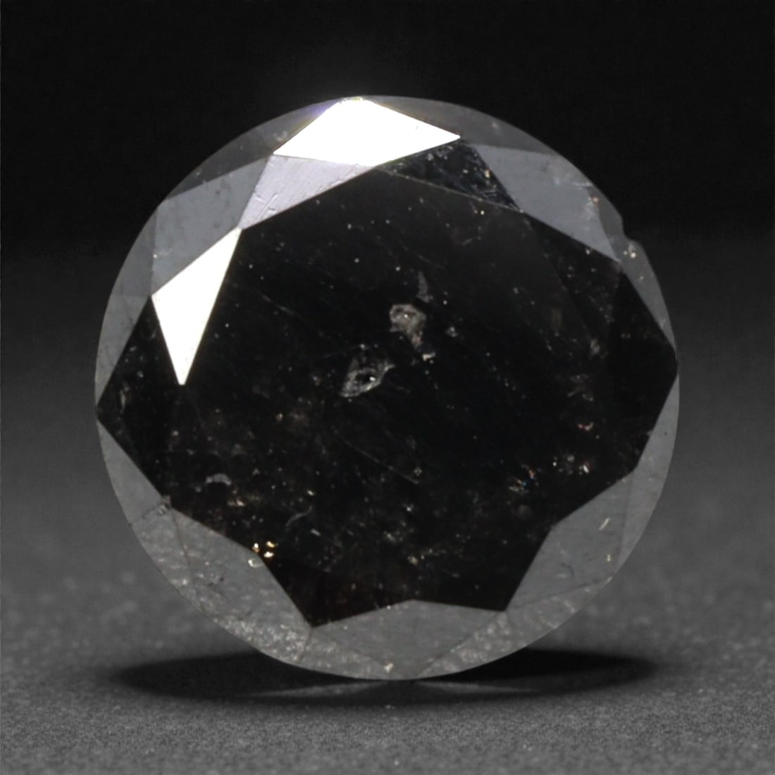 1.24 Carats Black Diamond - Round Brilliant Cut, 293A (1 of 1)