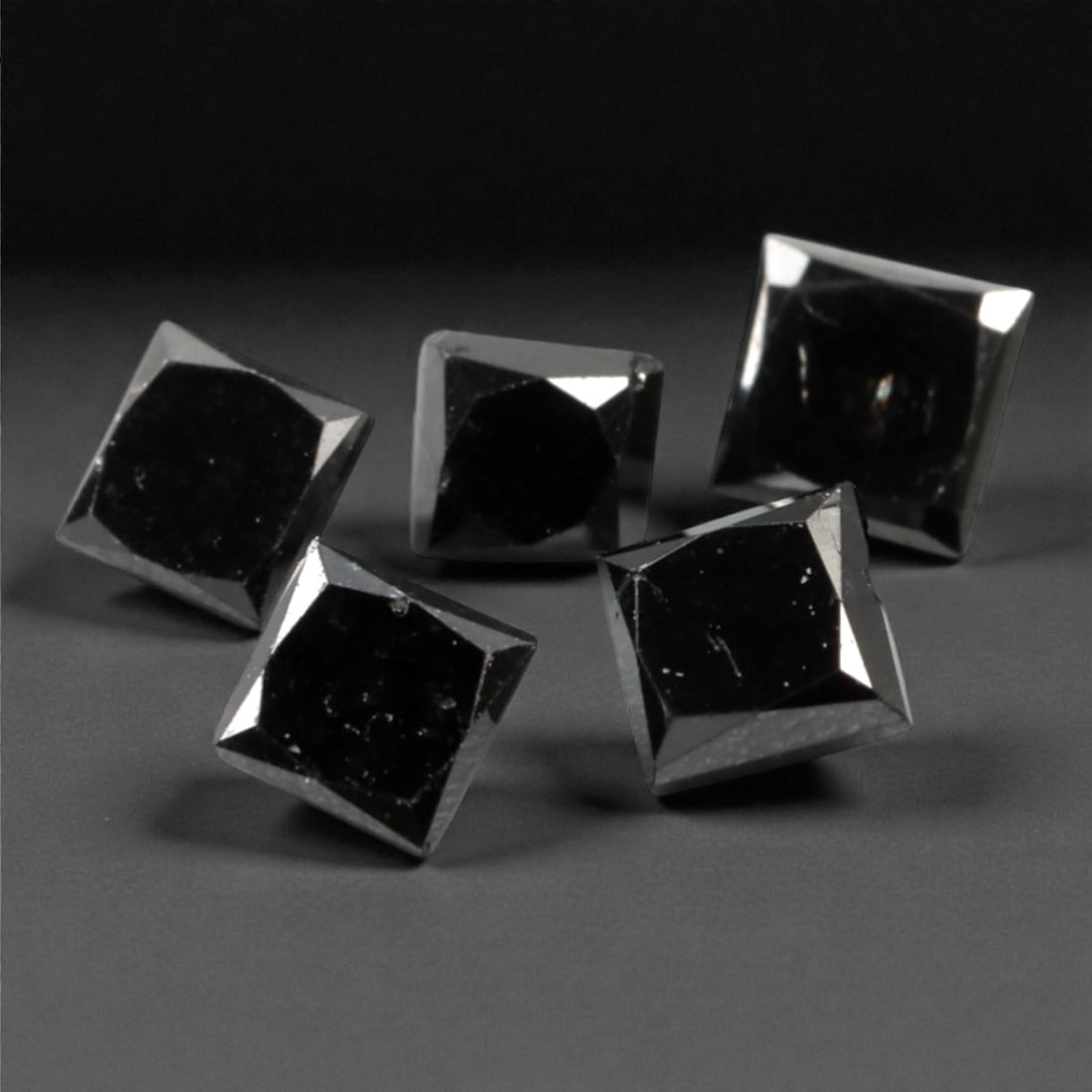 0.87 Carats Black Diamond Parcel - Princess Cut, 236A (1 of 1)
