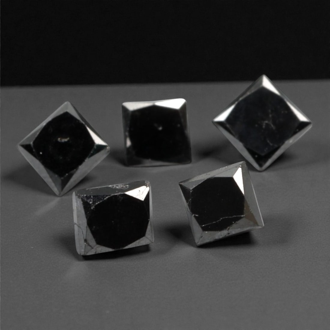 0.85 Carats Black Diamond Parcel - Princess Cut, 231A (1 of 1)