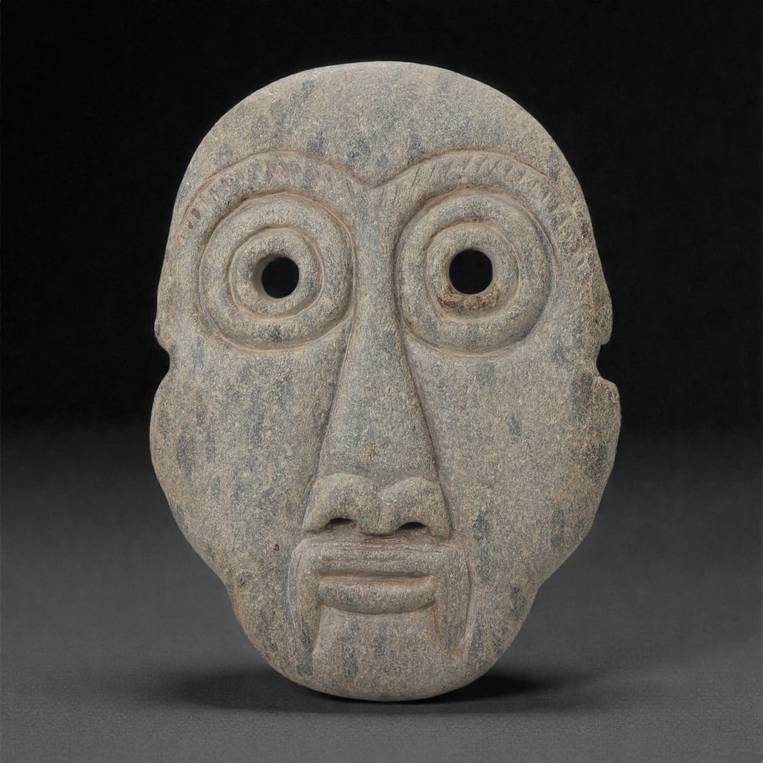 A Sino-Siberian Stone Maskette, Late 1st Millennium BCE, 34LQ (1 of 2)