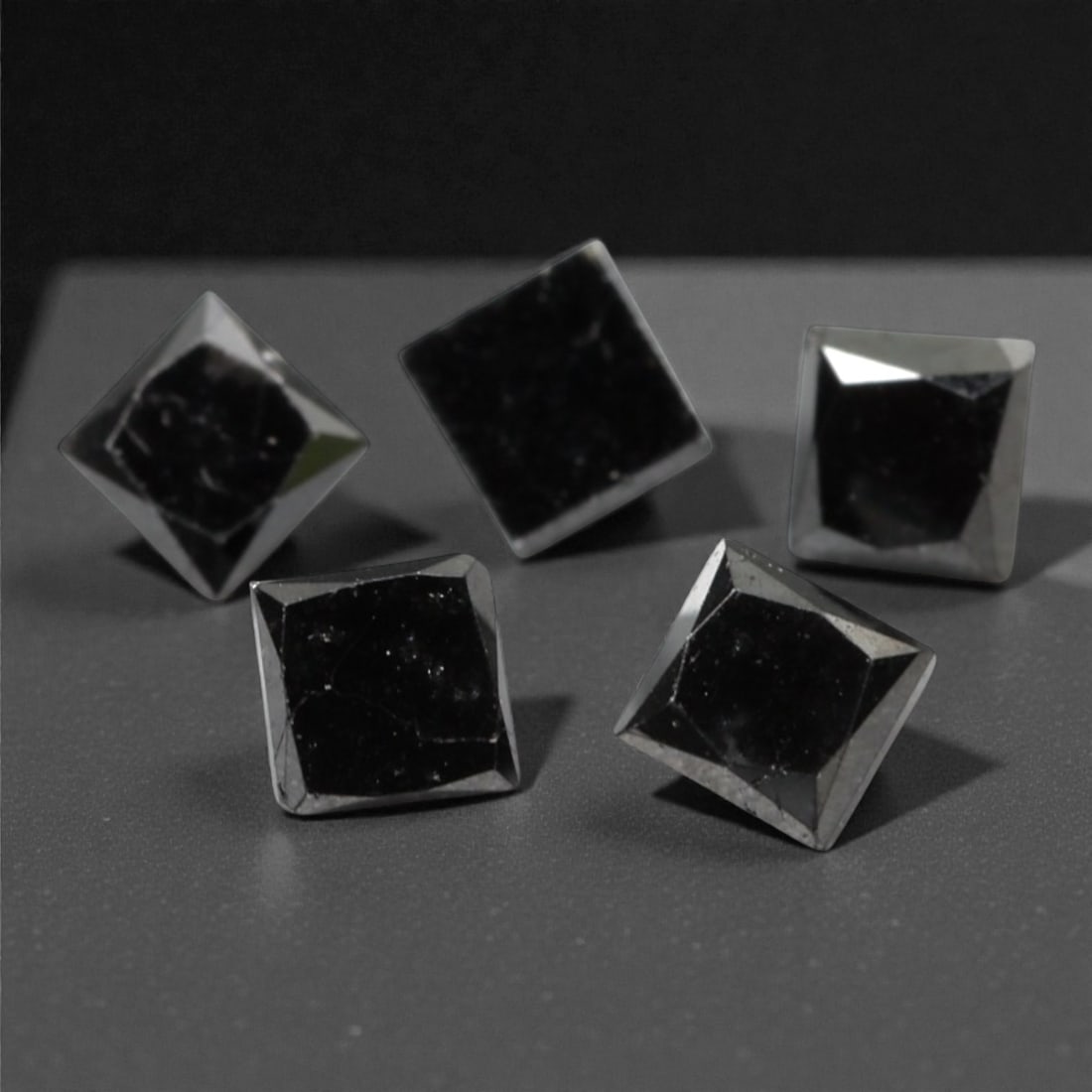 1.00 Carats Black Diamond Parcel - Princess Cut, 233A (1 of 1)