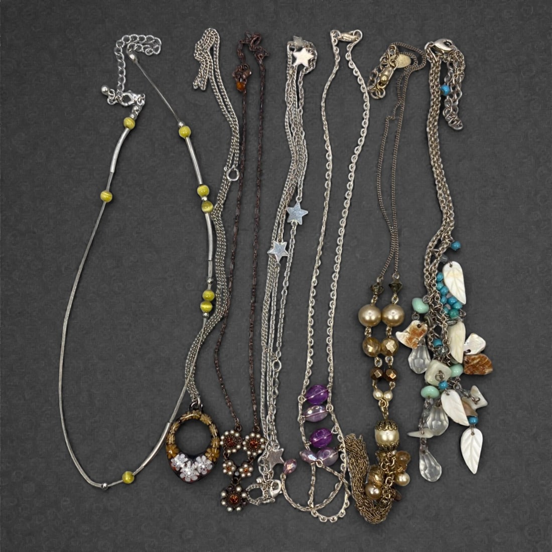 An Estate Lot of Seven Necklaces, Late 20th Century, 63FK (1 of 1)