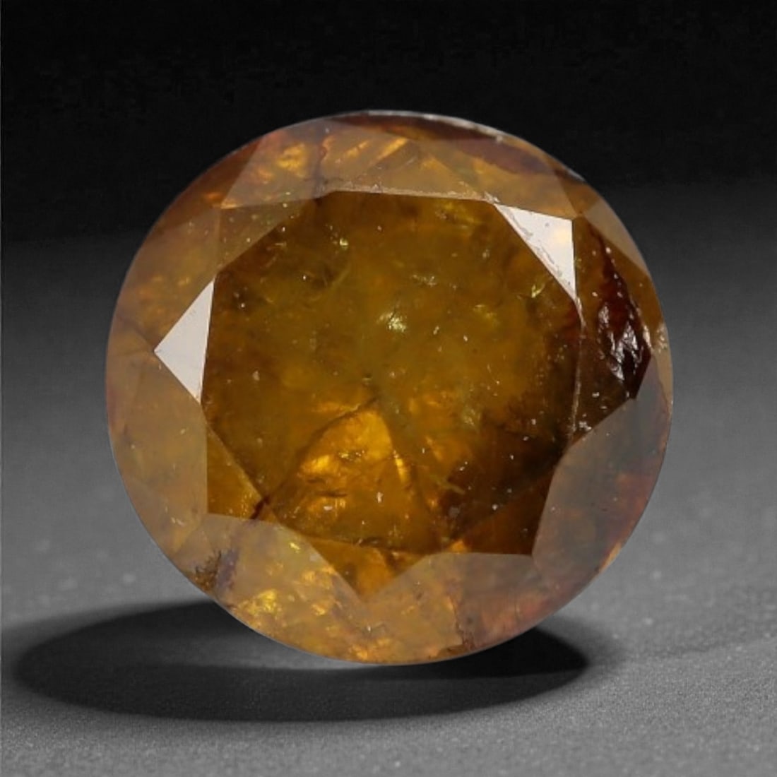 0.35 Carats Fancy Round Diamond - Natural African Stone, 4.2mm, 62A (1 of 1)