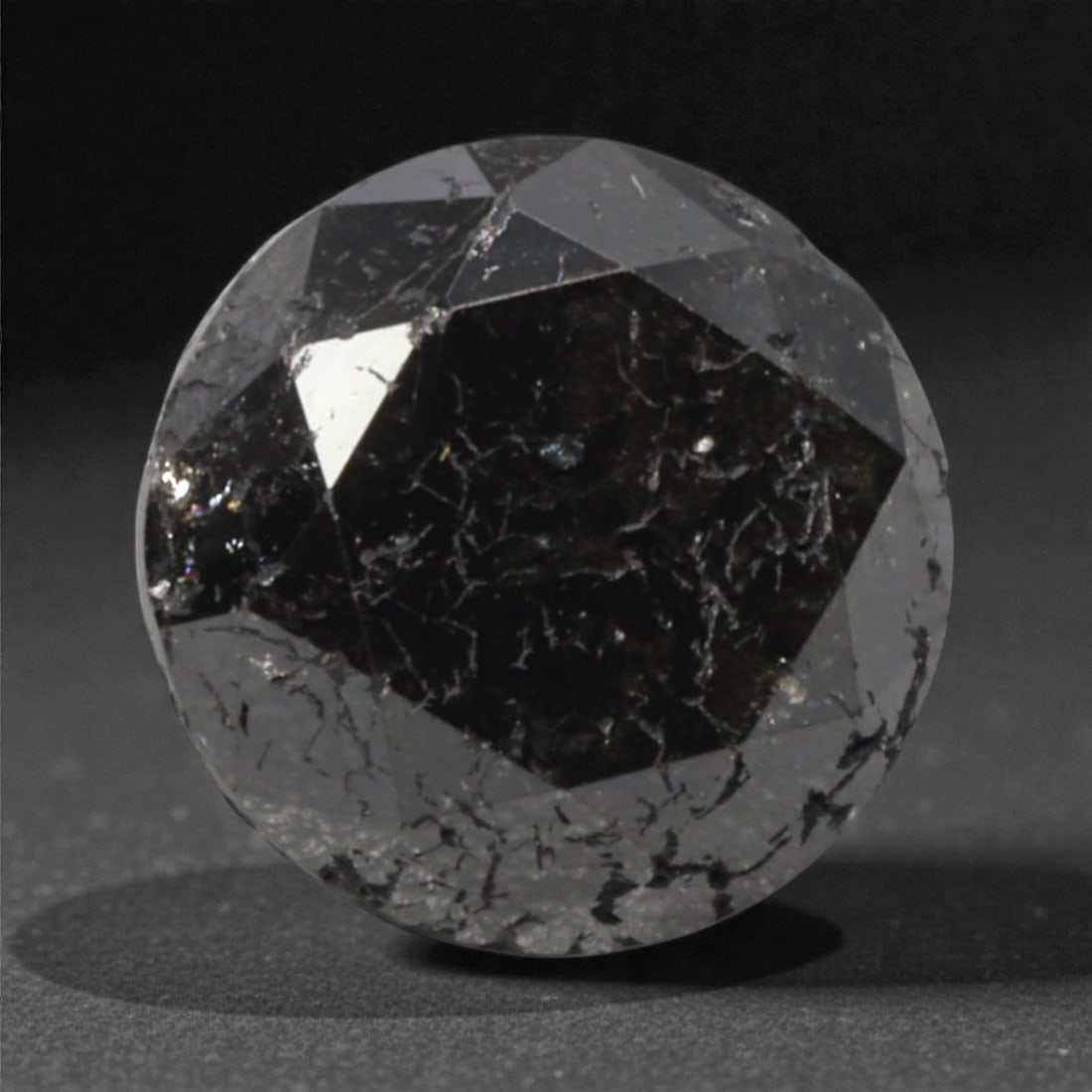 1.52 Carats Black Diamond - Round Brilliant Cut, 296A (1 of 1)