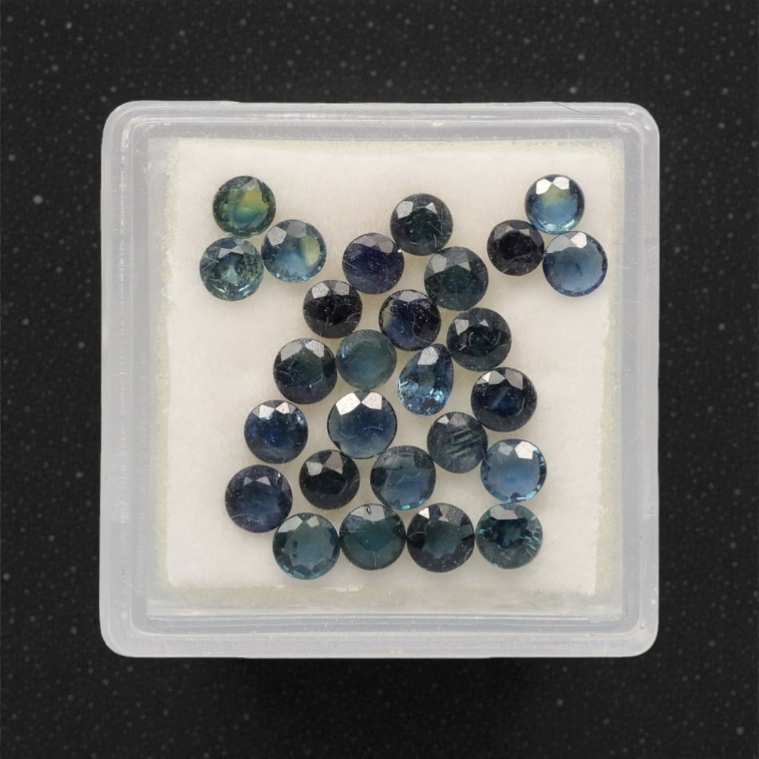 4.37 Carats Parti-Colored Sapphire Parcel - Natural Australian Stones, 52DB: This curated parcel of parti sapphires captivates with a dynamic interplay of deep blue, teal, and rich green hues, each stone exhibiting the distinctive color zoning that makes Australian sapphires h