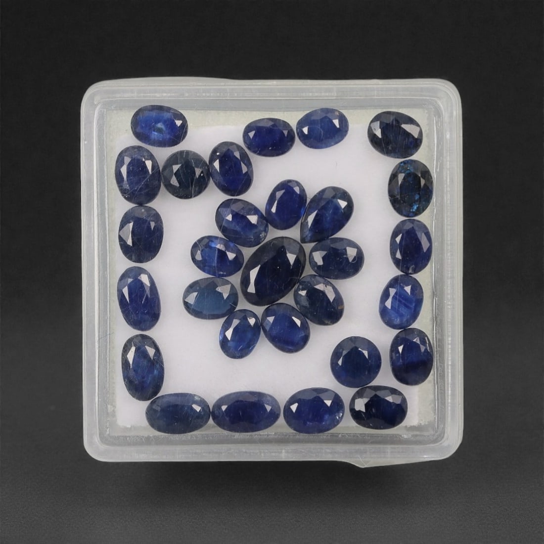 7.68 Carats Deep Royal Blue Sapphire Parcel - Natural Australian Stones, 15XL: This refined parcel of loose sapphires from Australia captivates with a spectrum of deep royal blue hues, ranging from velvety midnight tones to vivid, saturated shades that catch the light with every