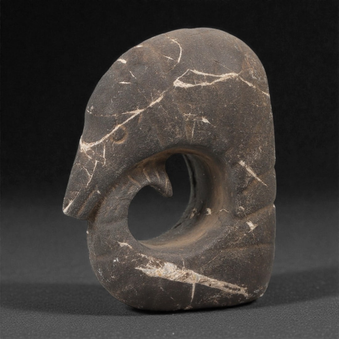 A Pre-Columbian Stone Zoomorphic Pendant, 10th-15th Century, 27FM (1 of 2)