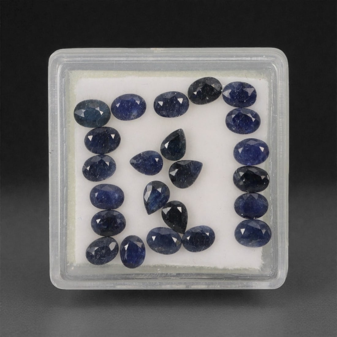 5.74 Carats Deep Royal Blue Sapphire Parcel - Natural Australian Stones, 45XL: This curated parcel of 5.74 carats of loose sapphires captivates with a spectrum of deep royal blue hues, ranging from velvety midnight tones to vivid, saturated shades that catch the light with every