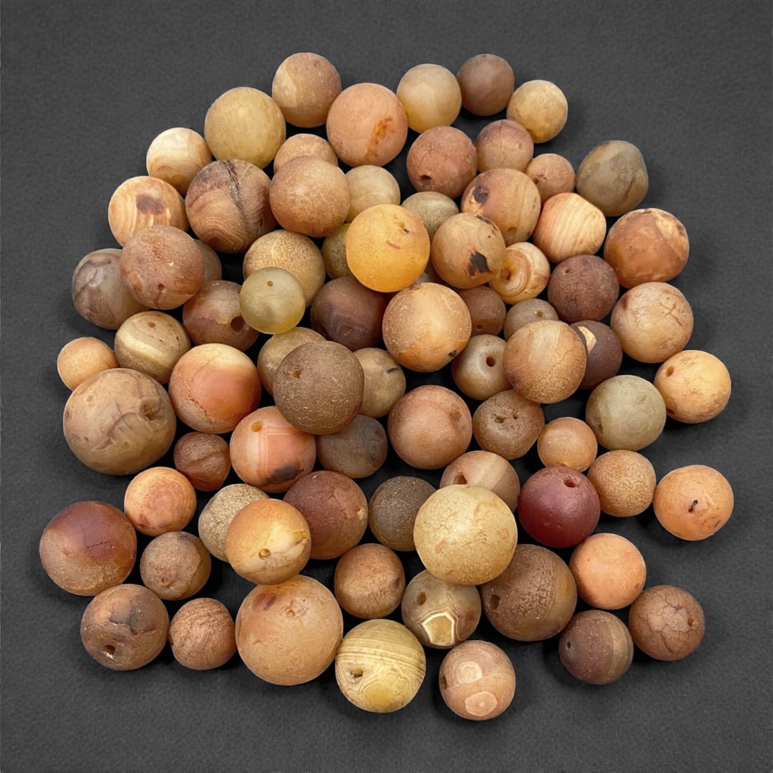 A Tibetan Carnelian Bead Group, 18th-19th Century, 60W (1 of 1)