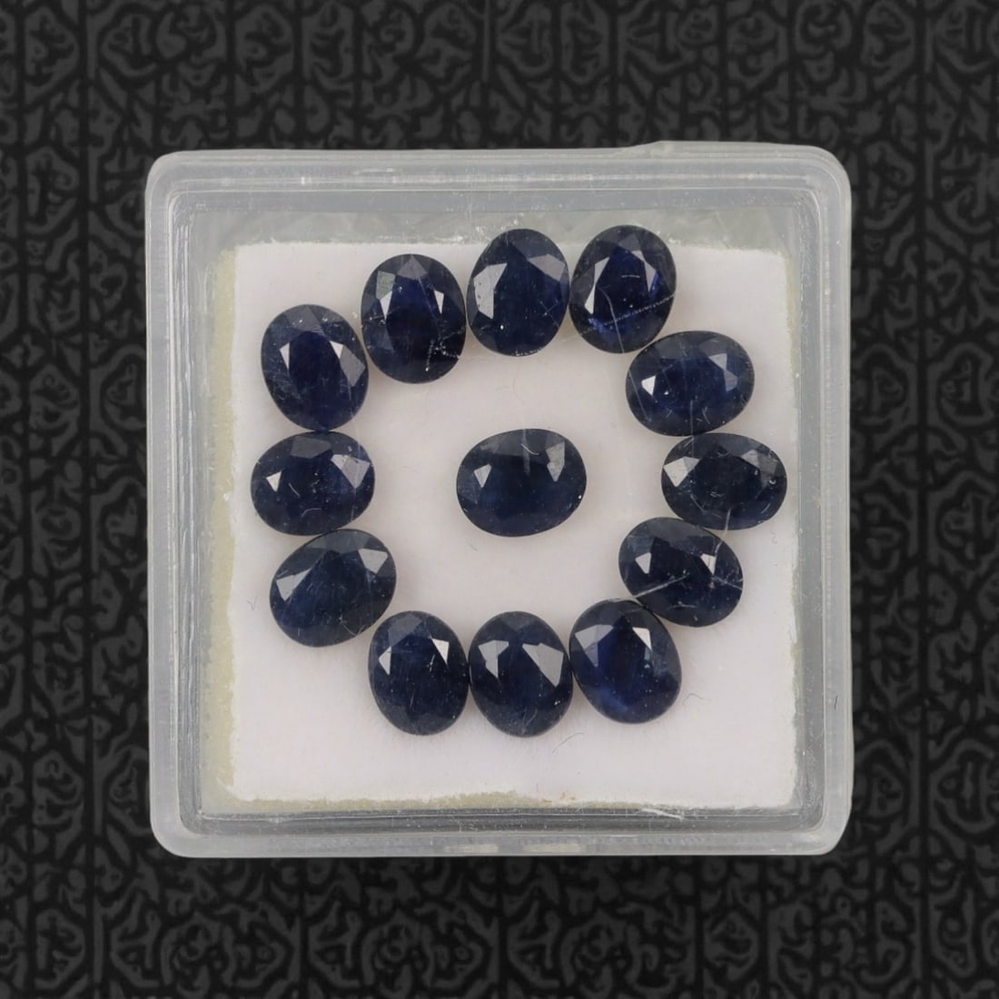 6.47 Carats Deep Royal Blue Sapphire Parcel - Natural Australian Stones, 29XL: This refined parcel of 6.47 carats of loose sapphires captivates with a spectrum of deep royal blue hues, ranging from velvety midnight tones to vivid, saturated shades that catch the light with every