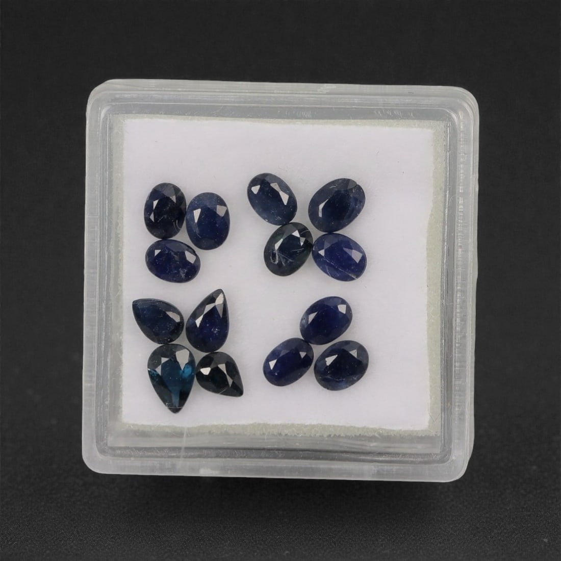 3.49 Carats Deep Royal Blue Sapphire Parcel - Natural Australian Stones, 40XL: This curated parcel of 3.49 carats of loose sapphires captivates with a spectrum of deep royal blue hues, ranging from velvety midnight tones to vivid, saturated shades that catch the light with every