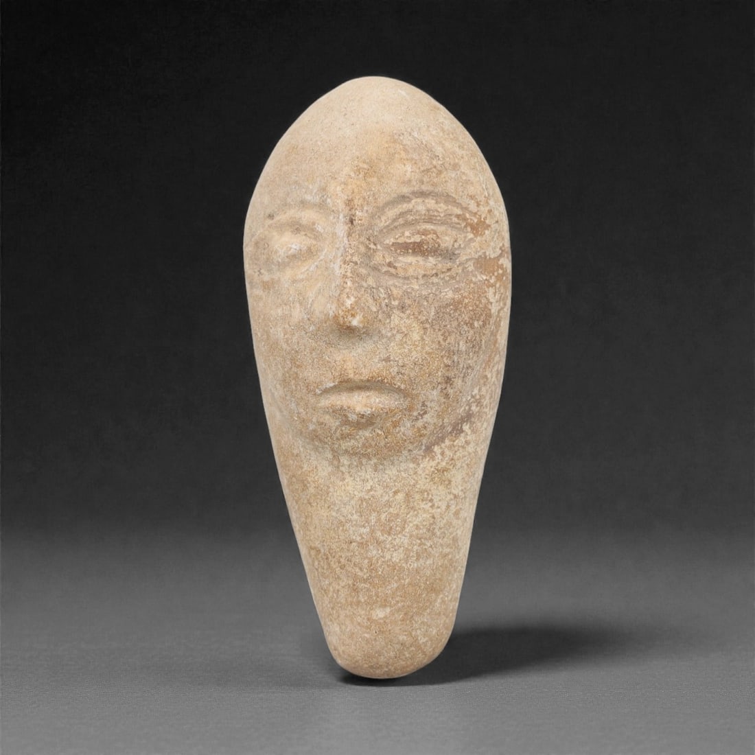 A Near Eastern Stone Head Effigy, 3rd-2nd Millennium BCE, 87FL (1 of 1)