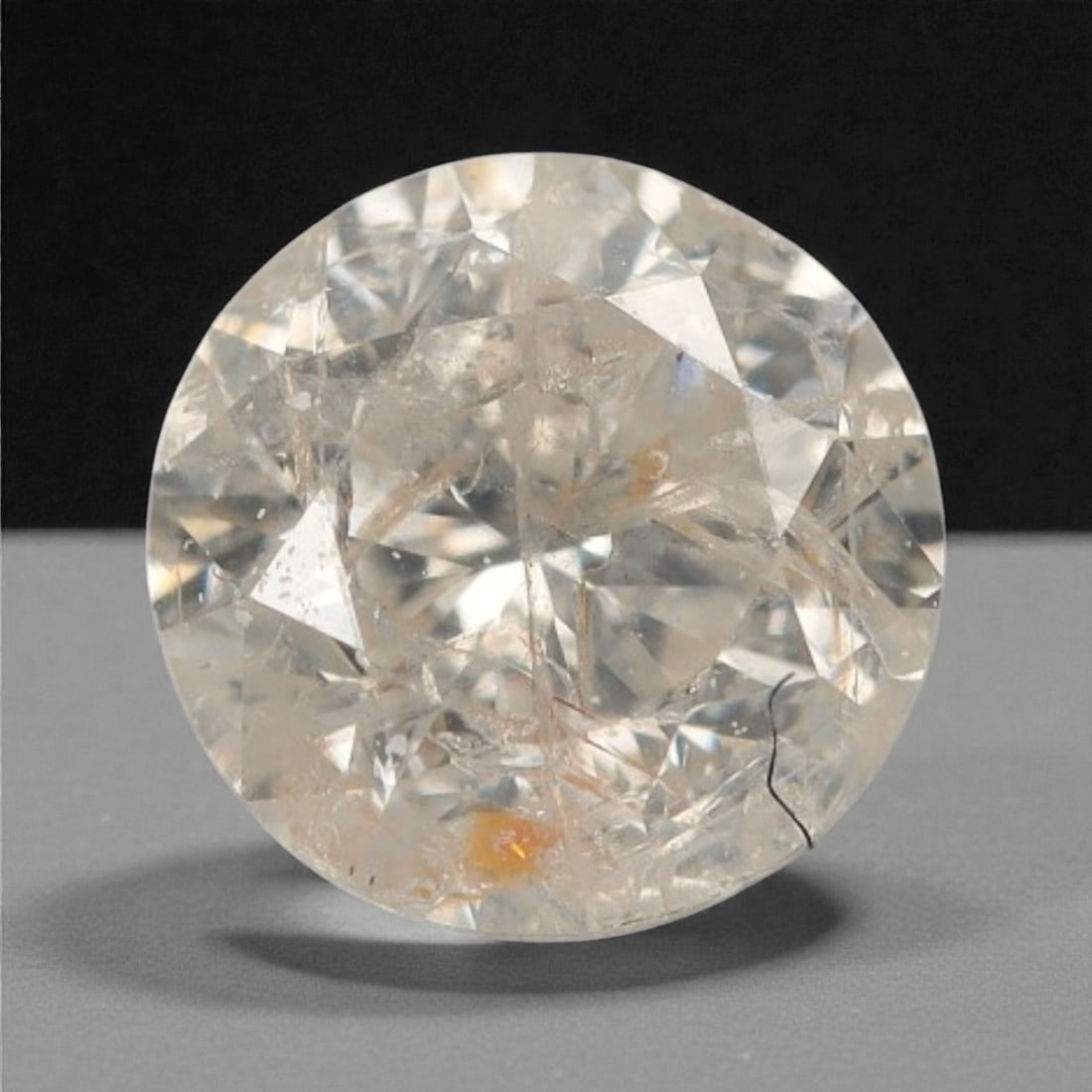 0.23 Carats Fancy Round Diamond - Natural African Stone, 3.8mm, 75A: Africa is renowned as a premier source for natural fancy colored diamonds, celebrated for producing stones with rich, earthy saturation and exceptional light performance. This fancy diamond exemplifie