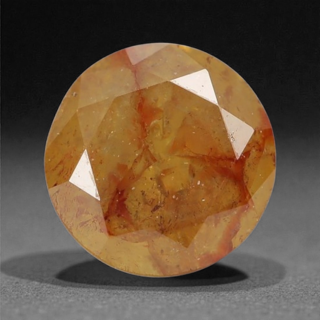 0.27 Carats Fancy Round Diamond - Natural African Stone, 4mm, 72A: Africa is renowned as a premier source for natural fancy colored diamonds, celebrated for producing stones with rich, earthy saturation and exceptional light performance. This fancy diamond exemplifie