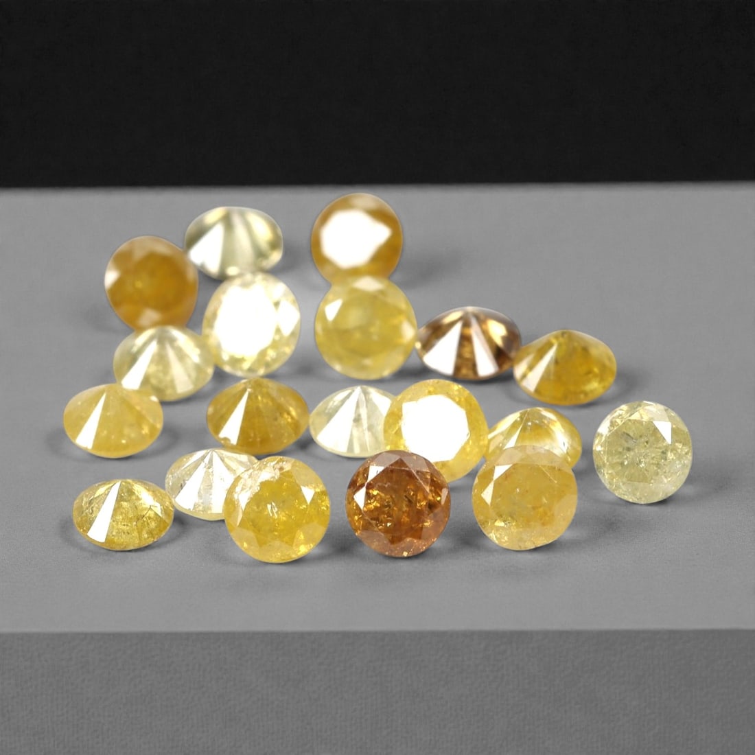1.03 Carats Fancy Yellow Diamond Parcel - Natural African Stones, 60A (1 of 1)
