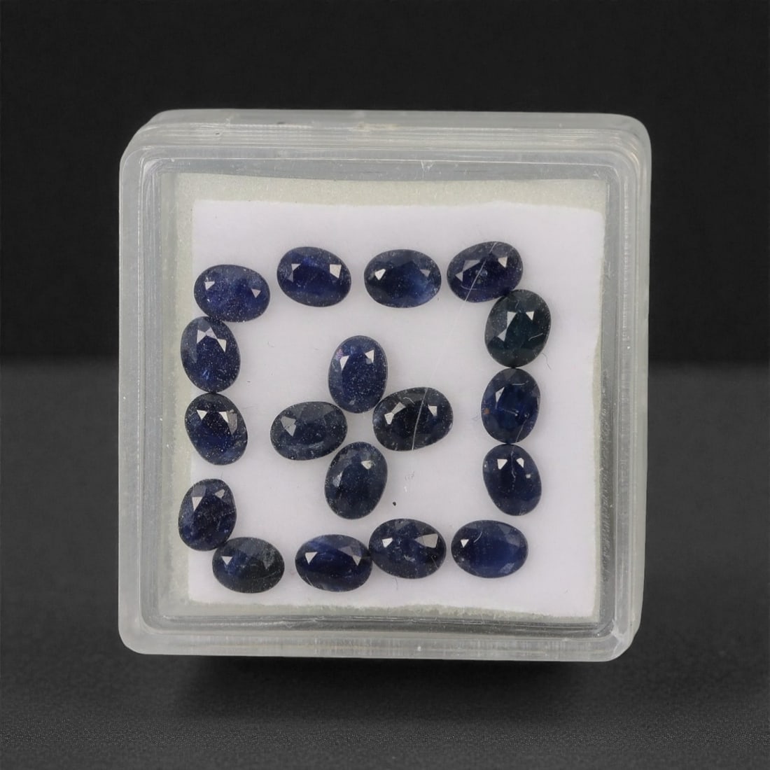 4.72 Carats Deep Royal Blue Sapphire Parcel - Natural Australian Stones, 41XL: This refined parcel of 4.72 carats of loose sapphires captivates with a spectrum of deep royal blue hues, ranging from velvety midnight tones to vivid, saturated shades that catch the light with every