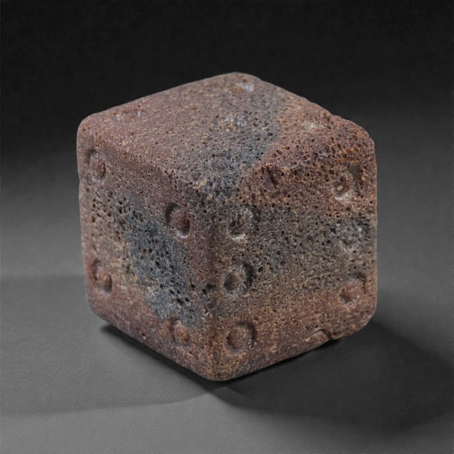 Ancient Roman Bone Gaming Die - Carved Dice, 2.1cm, 81FJ (1 of 2)