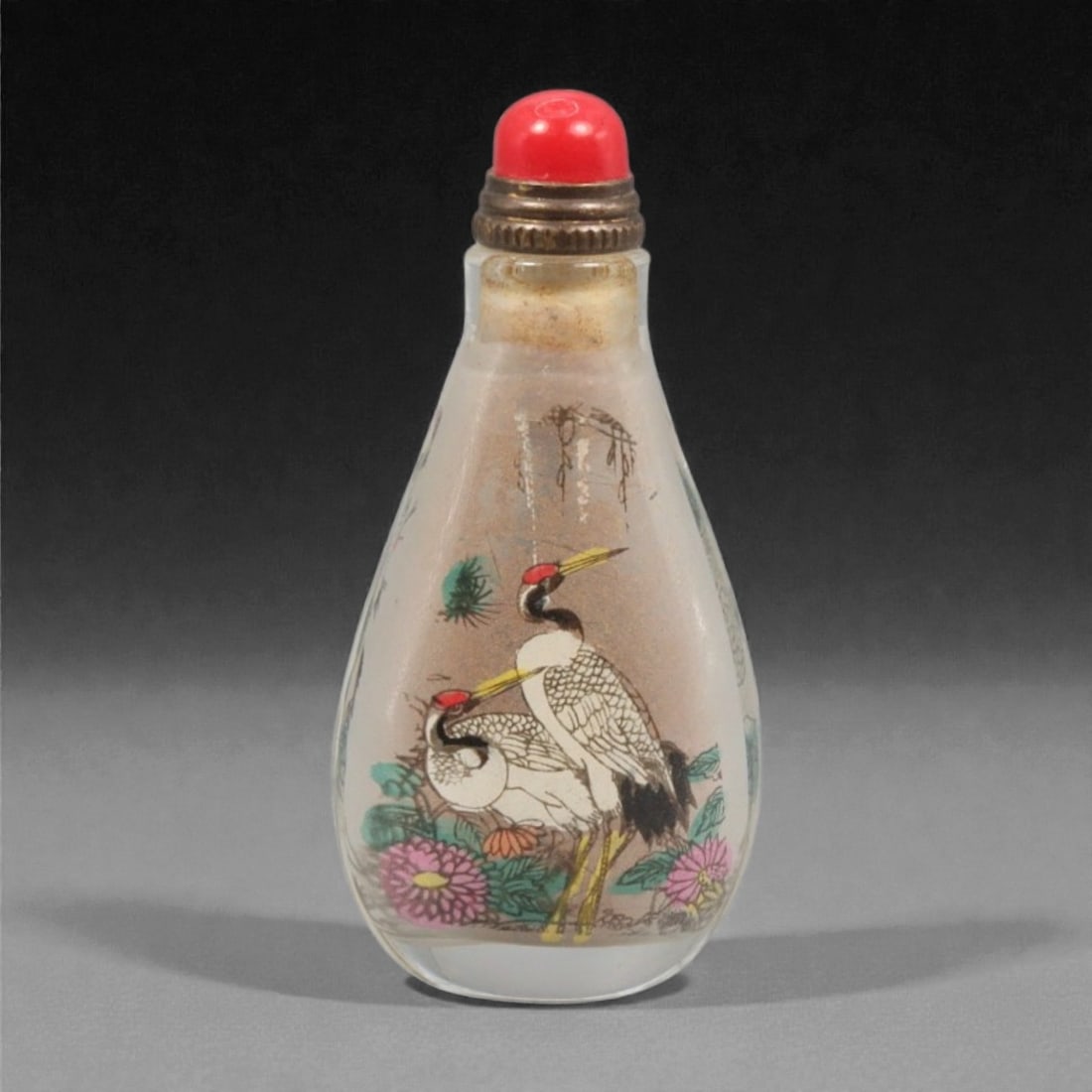 A Chinese Glass Snuff Bottle, 20th Century, 12YC (1 of 2)