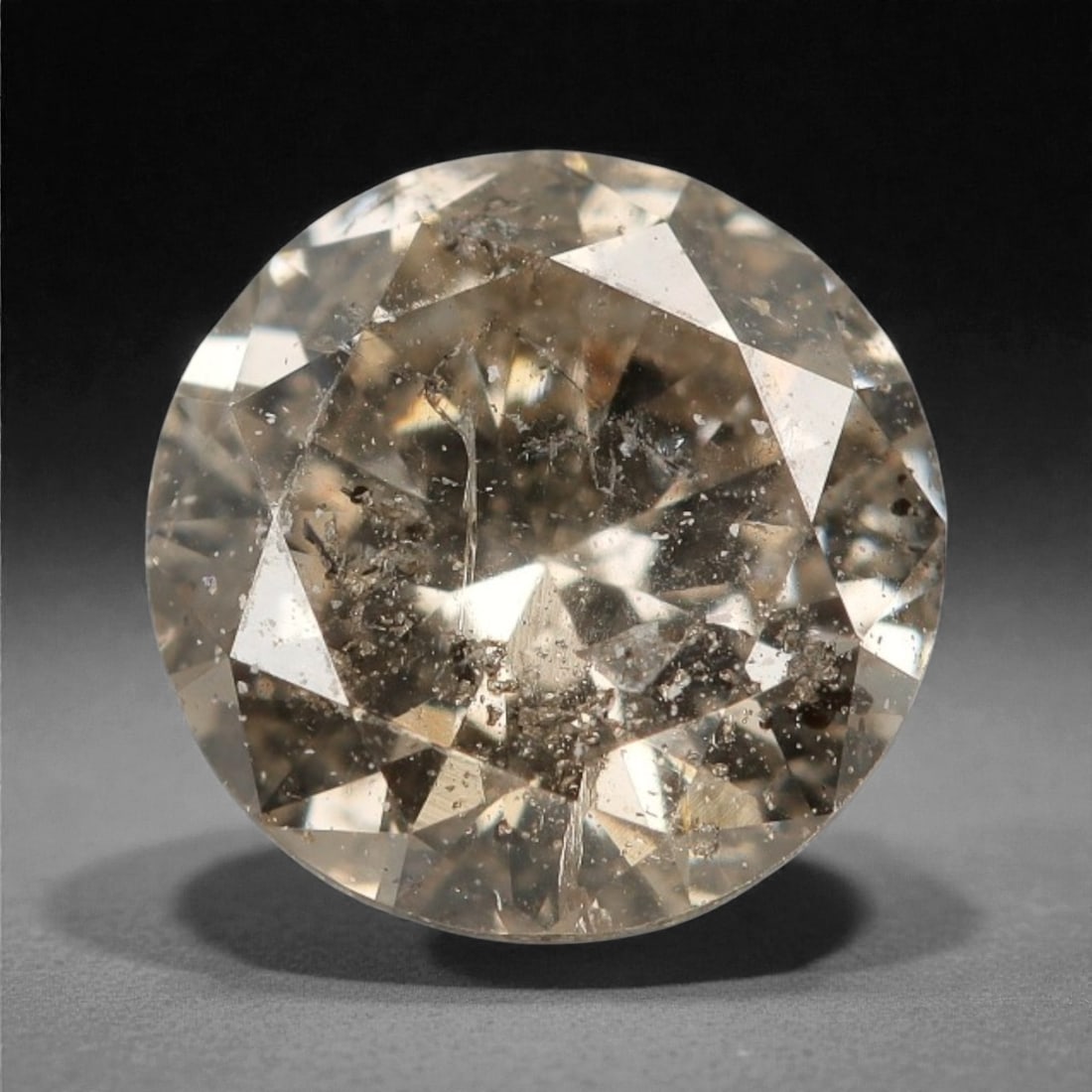 0.54 Carats Fancy Round Diamond - Natural African Stone, 5.2mm, 76A: Africa is renowned as a premier source for natural fancy colored diamonds, celebrated for producing stones with rich, earthy saturation and exceptional light performance. This fancy diamond exemplifie