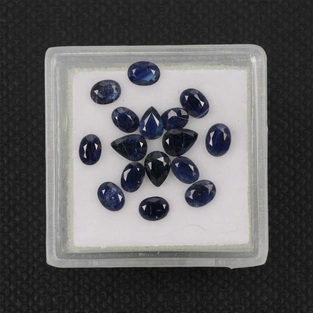 3.50 Carats Deep Royal Blue Sapphire Parcel - Natural Australian Stones, 48XL: This curated parcel of 3.50 carats of loose sapphires captivates with a spectrum of deep royal blue hues, ranging from velvety midnight tones to vivid, saturated shades that catch the light with every