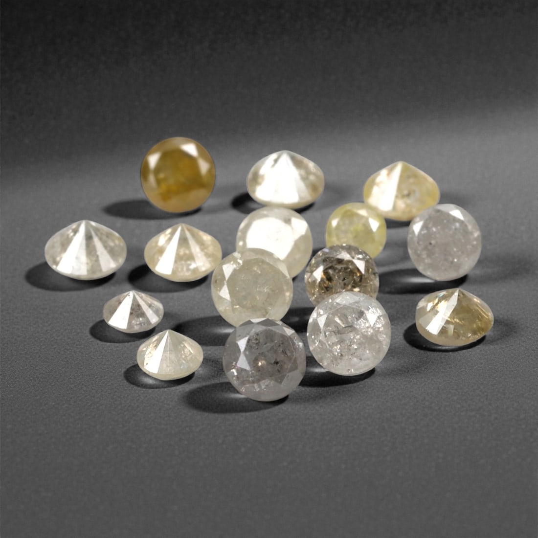 1.00 Carats Fancy Yellow Diamond Parcel - Natural African Stones, 55A (1 of 1)
