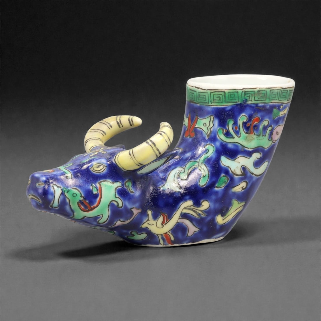 A Chinese Porcelain Bovine-Form Vessel, 20th Century, 87YC (1 of 3)