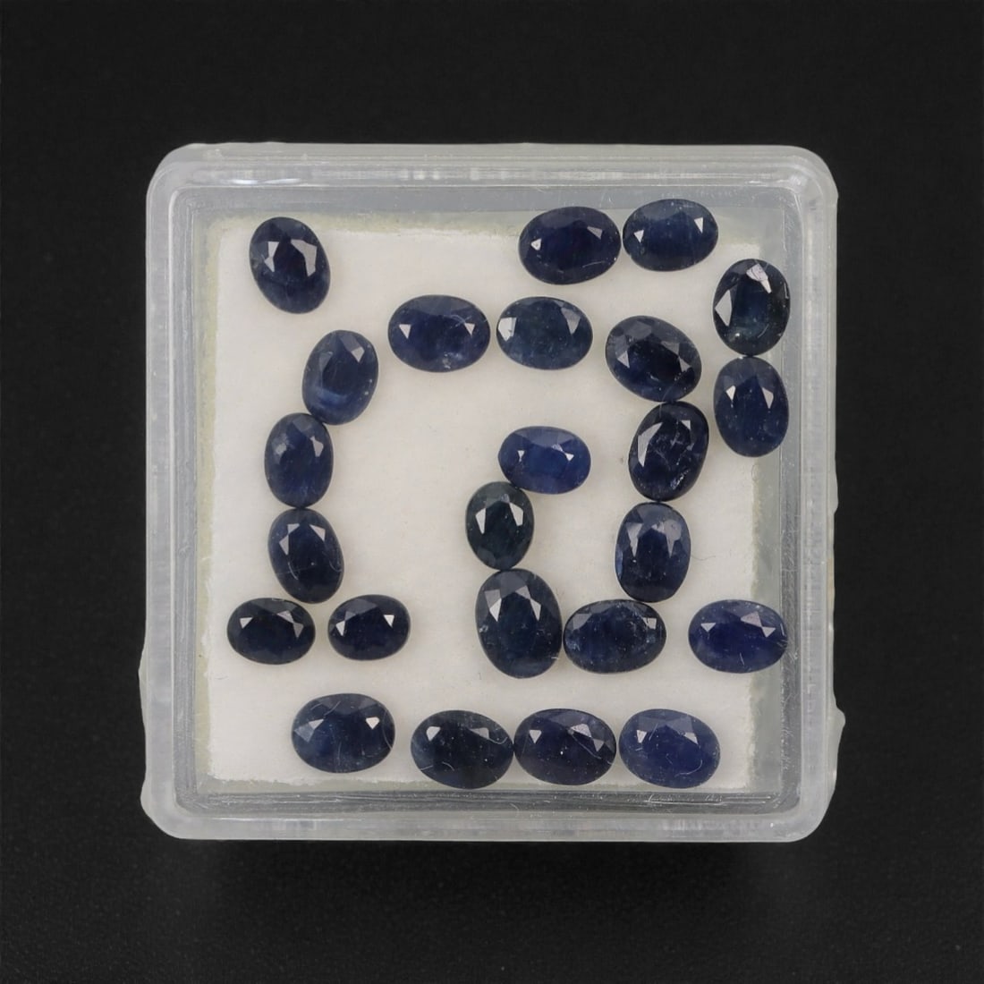 5.46 Carats Deep Royal Blue Sapphire Parcel - Natural Australian Stones, 50XL: This refined parcel of 5.46 carats of loose sapphires captivates with a spectrum of deep royal blue hues, ranging from velvety midnight tones to vivid, saturated shades that catch the light with every