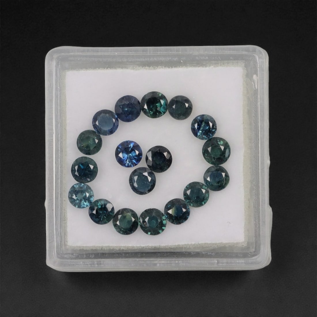 3.45 Carats Teal-Blue Parti Sapphire Parcel - Natural Australian Stones, 20XL (1 of 1)