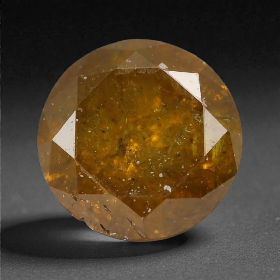 0.29 Carats Fancy Round Diamond - Natural African Stone, 4.2mm, 80A: Africa is renowned as a premier source for natural fancy colored diamonds, celebrated for producing stones with rich, earthy saturation and exceptional light performance. This fancy diamond exemplifie