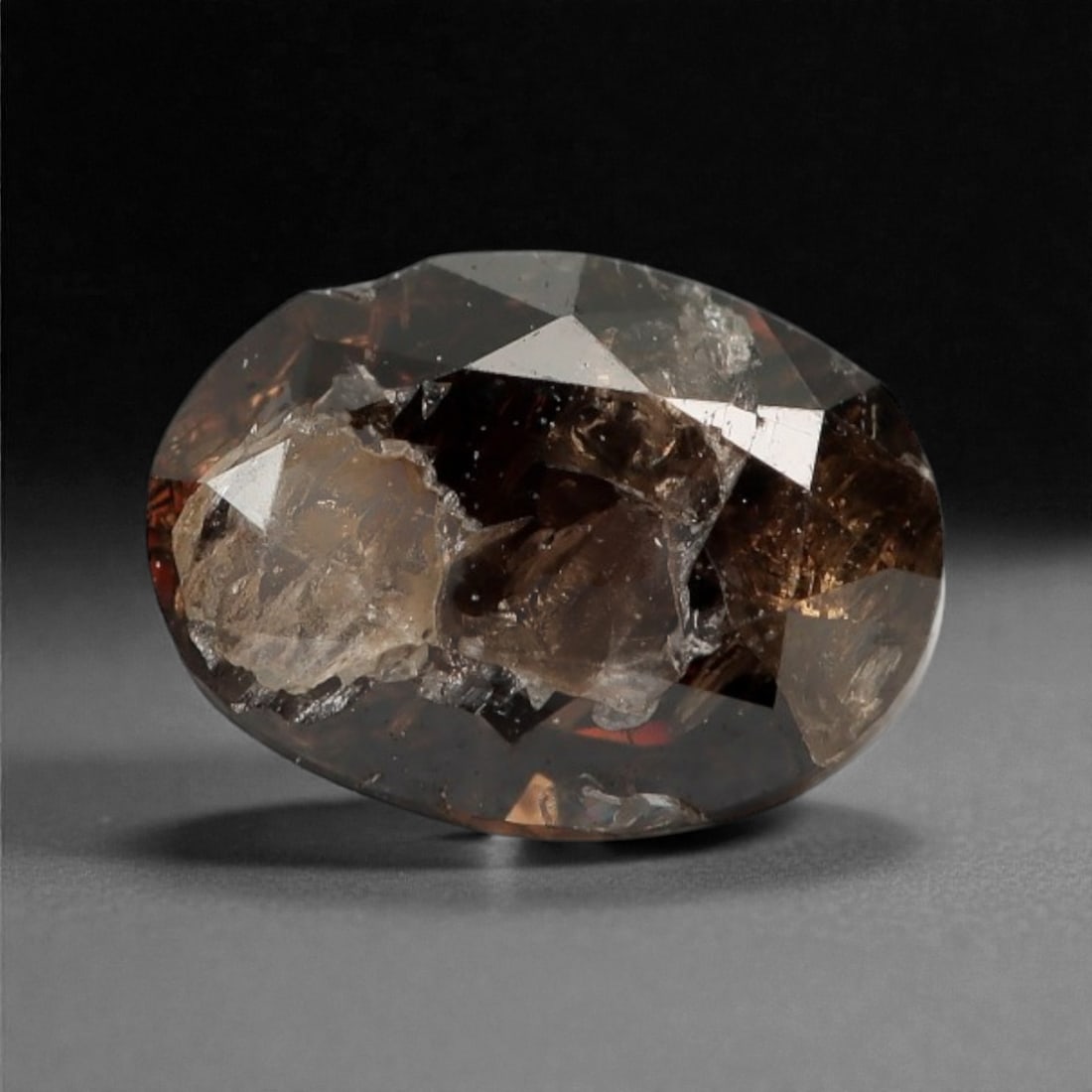 0.34 Carats Cognac Fancy Diamond - Natural African Stone, 4.9x3.5mm, 32A: This singular cognac fancy diamond radiates with a warm, ambered glow, evoking the rich tones of aged brandy and sunlit honey. Precision-cut in a classic brilliant shape, its facets catch light to rev