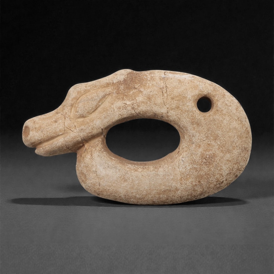 A Near Eastern Stone Zoomorphic Amulet, 2nd-1st Millennium BCE, 48FM (1 of 2)