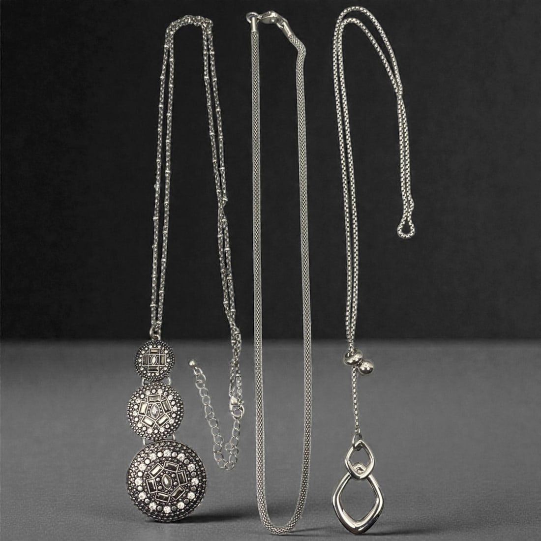 An Estate Lot of Three Necklaces, 20th Century, 45ZF (1 of 1)