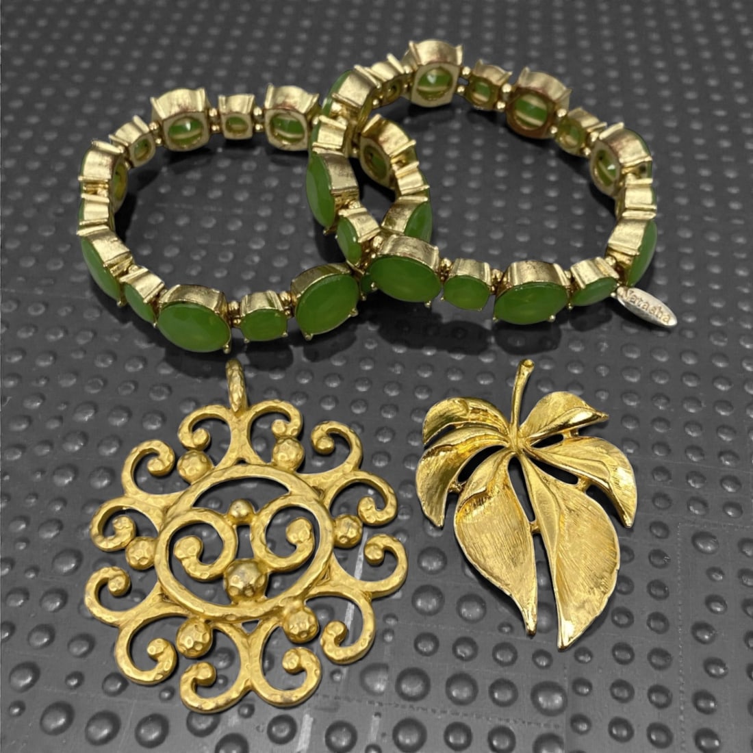 An Estate Lot of Two Bracelets and Two Pendants, Late 20th Century, 53ZF (1 of 1)